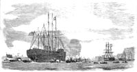 “The Great Eastern off Woolwich Dockyard”